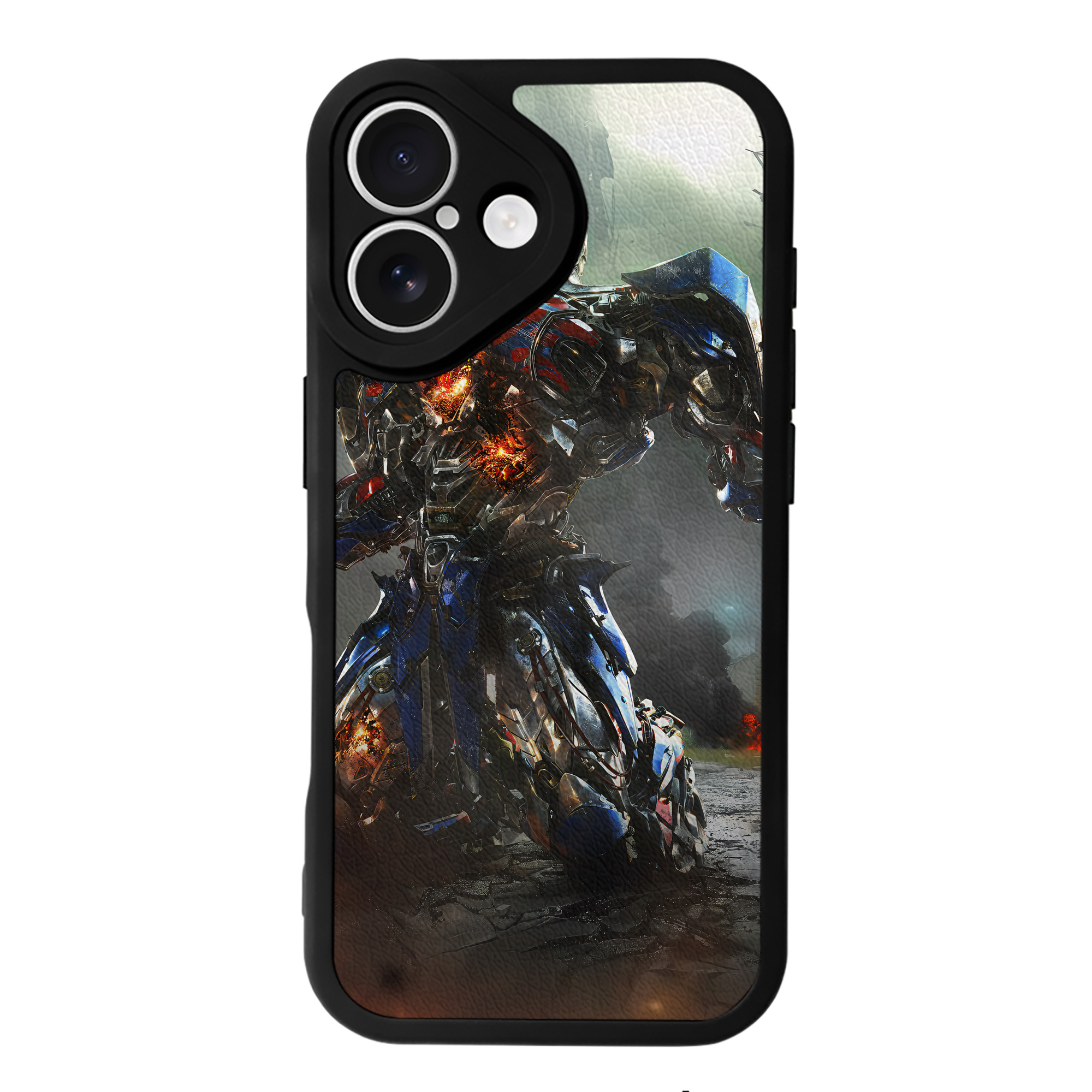 （画像用） Transformers トランスフォーマー 【iPhone 16シリーズ対応】シリコンスマホケース（レザー調） 材質：シリコン